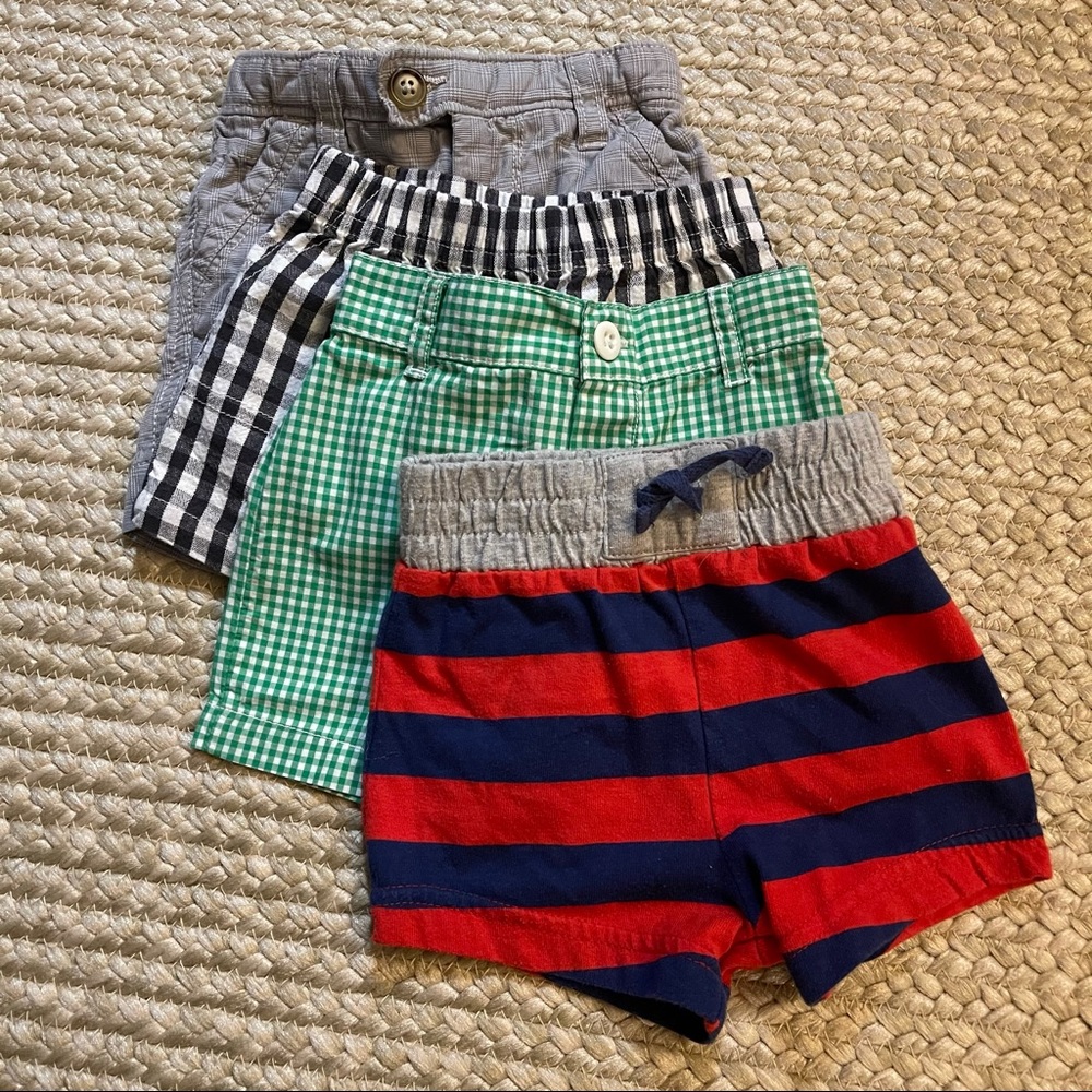 Lot of 4 pairs of Baby Shorts (Ralph Lauren, Gap)